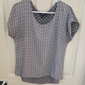 2 For $15! Alfani Mixed Print Blouse